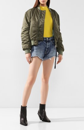 Женские джинсовые шорты MOUSSY синего цвета по цене 15700 руб., арт. 025CAC11-2340 | Фото 2 Женские джинсовые шорты MOUSSY синего цвета, арт. 025CAC11-2340 | Фото 2