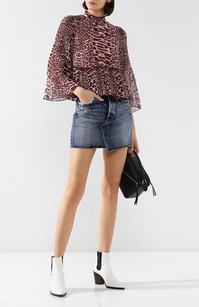 Женская джинсовая юбка MOUSSY синего цвета по цене 15700 руб., арт. 025CAC11-2370 | Фото 2 Женская джинсовая юбка MOUSSY синего цвета, арт. 025CAC11-2370 | Фото 2