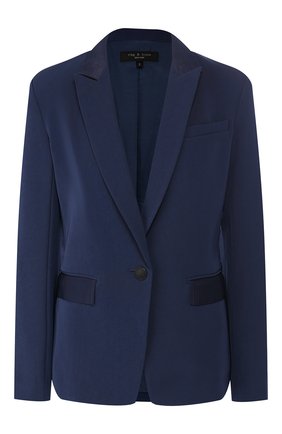 Женский жакет RAG&BONE синего цвета по цене 48650 руб., арт. WAW19H4010M410 | Фото 1 Женский жакет RAG&BONE синего цвета, арт. WAW19H4010M410 | Фото 1