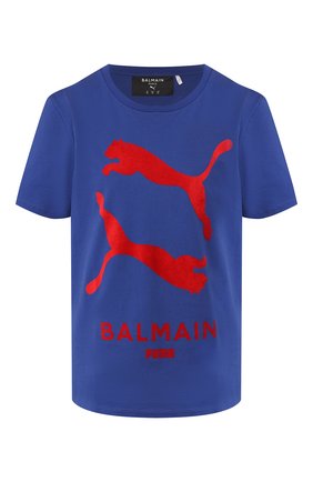 Женская футболка puma x balmain PUMA синего цвета по цене 10900 руб., арт. 59721316 | Фото 1 Женская футболка puma x balmain PUMA синего цвета, арт. 59721316 | Фото 1