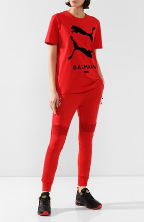 Женская футболка puma x balmain PUMA красного цвета по цене 10900 руб., арт. 59721311 | Фото 2 Женская футболка puma x balmain PUMA красного цвета, арт. 59721311 | Фото 2