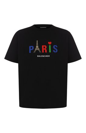 Мужская хлопковая футболка BALENCIAGA черного цвета по цене 31300 руб., арт. 594579/TGV43 | Фото 1 Мужская хлопковая футболка BALENCIAGA черного цвета, арт. 594579/TGV43 | Фото 1