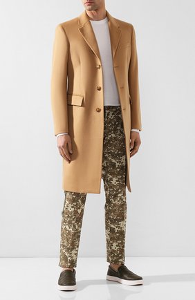 Мужские кожаные слипоны BOTTEGA VENETA хаки цвета по цене 56850 руб., арт. 608751/VT031 | Фото 2 Мужские кожаные слипоны BOTTEGA VENETA хаки цвета, арт. 608751/VT031 | Фото 2