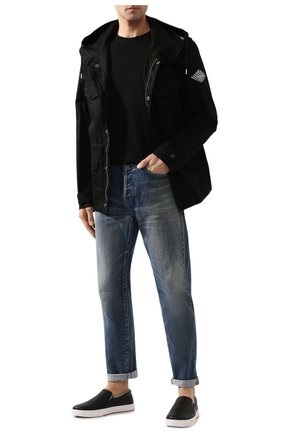 Мужская хлопковая футболка BOTTEGA VENETA черного цвета по цене 27850 руб., арт. 609305/VF1U0 | Фото 2 Мужская хлопковая футболка BOTTEGA VENETA черного цвета, арт. 609305/VF1U0 | Фото 2