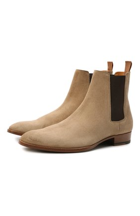 Мужские замшевые челси wyatt SAINT LAURENT светло-коричневого цвета по цене 59950 руб., арт. 443208/BT300 | Фото 1 Мужские замшевые челси wyatt SAINT LAURENT светло-коричневого цвета, арт. 443208/BT300 | Фото 1