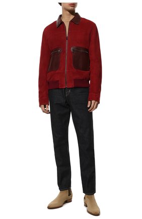 Мужские замшевые челси wyatt SAINT LAURENT светло-коричневого цвета по цене 59950 руб., арт. 443208/BT300 | Фото 2 Мужские замшевые челси wyatt SAINT LAURENT светло-коричневого цвета, арт. 443208/BT300 | Фото 2