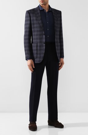 Мужская хлопковая рубашка RALPH LAUREN темно-серого цвета по цене 33450 руб., арт. 790774610 | Фото 2 Мужская хлопковая рубашка RALPH LAUREN темно-серого цвета, арт. 790774610 | Фото 2 (Материал внешний: Хлопок; Рукава: Длинные; Длина (для топов): Стандартные; Случай: Повседневный)