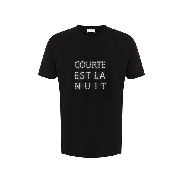 Хлопковая футболка Yves Saint Laurent 10652655