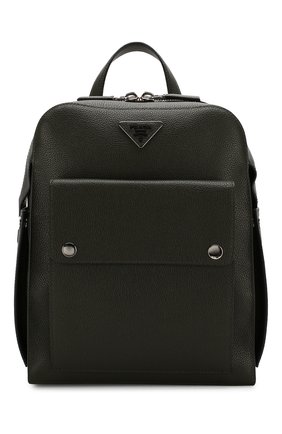 Мужской кожаный рюкзак PRADA темно-зеленого цвета по цене 148500 руб., арт. 2VZ040-2EYT-E24-OOO | Фото 1 Мужской кожаный рюкзак PRADA темно-зеленого цвета, арт. 2VZ040-2EYT-E24-OOO | Фото 1