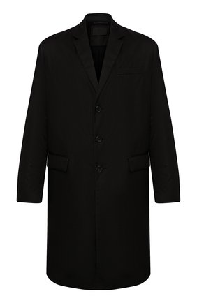Мужской пальто PRADA черного цвета по цене 155000 руб., арт. SGB111-I18-F0002 | Фото 1