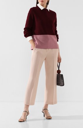 Женские шерстяные брюки MANSUR GAVRIEL светло-розового цвета по цене 36150 руб., арт. WF19P002AQ | Фото 2 Женские шерстяные брюки MANSUR GAVRIEL светло-розового цвета, арт. WF19P002AQ | Фото 2