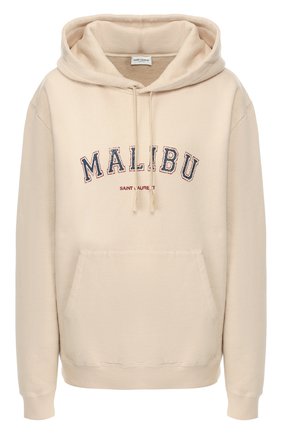 Женский хлопковое худи SAINT LAURENT бежевого цвета по цене 52150 руб., арт. 603249/YBQW2 | Фото 1 Женский хлопковое худи SAINT LAURENT бежевого цвета, арт. 603249/YBQW2 | Фото 1