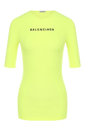 Женская топ BALENCIAGA желтого цвета по цене 35650 руб., арт. 570786/TEVC1 | Фото 1 Женская топ BALENCIAGA желтого цвета, арт. 570786/TEVC1 | Фото 1