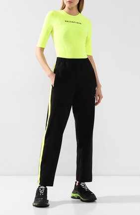 Женская топ BALENCIAGA желтого цвета по цене 35650 руб., арт. 570786/TEVC1 | Фото 2 Женская топ BALENCIAGA желтого цвета, арт. 570786/TEVC1 | Фото 2