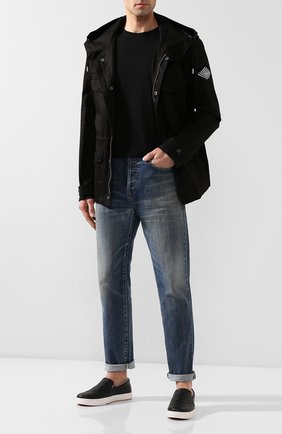 Мужские кожаные слипоны BOTTEGA VENETA черного цвета по цене 47400 руб., арт. 608751/VT031 | Фото 2 Мужские кожаные слипоны BOTTEGA VENETA черного цвета, арт. 608751/VT031 | Фото 2
