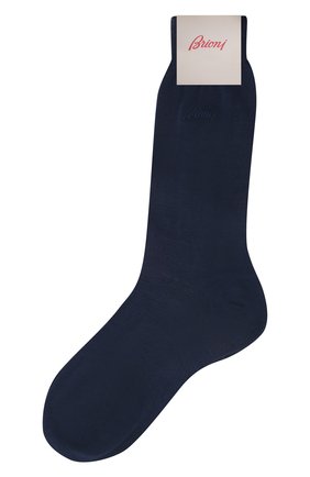 Мужские хлопковые носки BRIONI синего цвета, арт. 0VMC00/P9Z02 | Фото 1 (Материал внешний: Хлопок; Кросс-КТ: бельё; Региональные ограничения белый список (Axapta Mercury): RU)