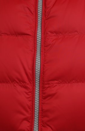 Мужской пуховый жилет BRUNELLO CUCINELLI красного цвета, арт. MR4051714 | Фото 5 (Кросс-КТ: Куртка, Пуховик; Материал внешний: Синтетический материал; Материал подклада: Синтетический материал; Мужское Кросс-КТ: Верхняя одежда; Длина (верхняя одежда): Короткие; Материал утеплителя: Пух и перо; Стили: Кэжуэл)