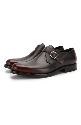 Мужские кожаные монки O`KEEFFE бордового цвета по цене 49950 руб., арт. 0K1424/BRAV0 | Фото 1 Мужские кожаные монки O`KEEFFE бордового цвета, арт. 0K1424/BRAV0 | Фото 1