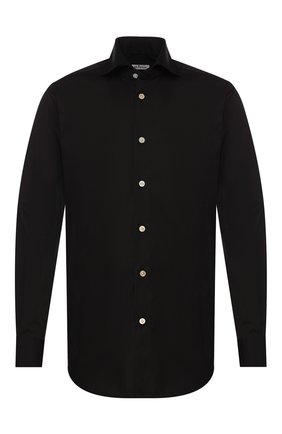 Мужская хлопковая сорочка KITON черного цвета по цене 61900 руб., арт. UCCH0701307 | Фото 1 Мужская хлопковая сорочка KITON черного цвета, арт. UCCH0701307 | Фото 1