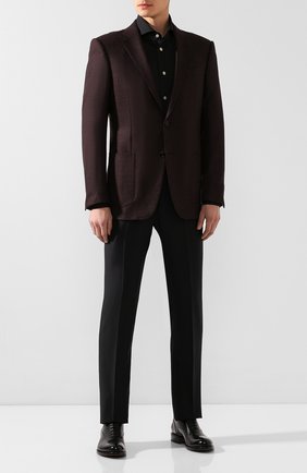 Мужская хлопковая сорочка KITON черного цвета по цене 61900 руб., арт. UCCH0701307 | Фото 2 Мужская хлопковая сорочка KITON черного цвета, арт. UCCH0701307 | Фото 2
