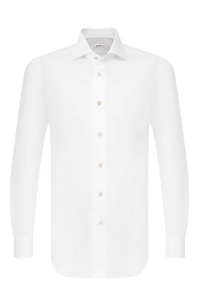 Мужская хлопковая сорочка KITON белого цвета по цене 58200 руб., арт. UCIDFAP2/P0003401/P5 | Фото 1 Мужская хлопковая сорочка KITON белого цвета, арт. UCIDFAP2/P0003401/P5 | Фото 1