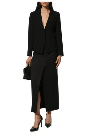 Женская кожаные туфли valentino garavani rockstud VALENTINO черного цвета по цене 47900 руб., арт. TW2S0057/VCE | Фото 2 Женская кожаные туфли valentino garavani rockstud VALENTINO черного цвета, арт. TW2S0057/VCE | Фото 2