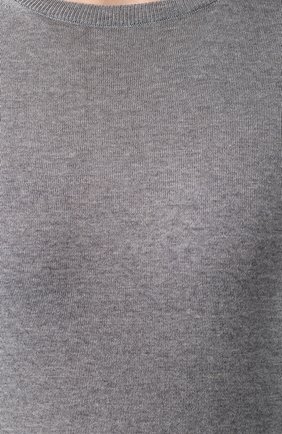 Женский шерстяной пуловер STELLA MCCARTNEY темно-серого цвета, арт. 322182/S1735 | Фото 5 (Материал внешний: Шерсть; Рукава: Длинные; Длина (для топов): Стандартные; Стили: Классический, Минимализм, Кэжуэл; Женское Кросс-КТ: Пуловер-одежда)