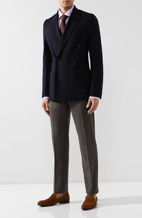 Мужские замшевые лоферы BRIONI светло-коричневого цвета по цене 79950 руб., арт. QFDG0L/P9723 | Фото 2 Мужские замшевые лоферы BRIONI светло-коричневого цвета, арт. QFDG0L/P9723 | Фото 2