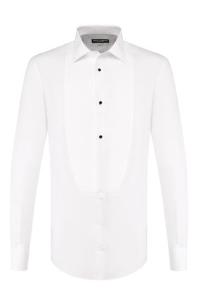 Мужская хлопковая сорочка DOLCE & GABBANA белого цвета по цене 57400 руб., арт. G5EN5T/GEL14 | Фото 1 Мужская хлопковая сорочка DOLCE & GABBANA белого цвета, арт. G5EN5T/GEL14 | Фото 1