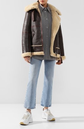 Женская дубленка ACNE STUDIOS бежевого цвета по цене 228000 руб., арт. A70008 | Фото 2 Женская дубленка ACNE STUDIOS бежевого цвета, арт. A70008 | Фото 2