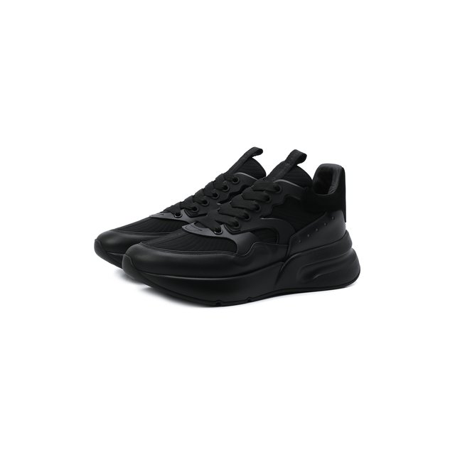 Комбинированные кроссовки Alexander McQueen Чёрный 604281/WHXI1 5459610