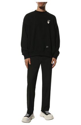 Мужские текстильные кроссовки ALEXANDER MCQUEEN черно-белого цвета по цене 43100 руб., арт. 604257/W4L32 | Фото 2 Мужские текстильные кроссовки ALEXANDER MCQUEEN черно-белого цвета, арт. 604257/W4L32 | Фото 2