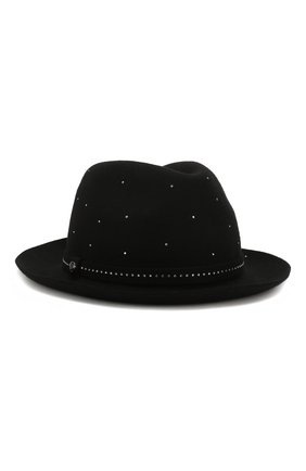 Женская фетровая шляпа GIORGIO ARMANI черного цвета по цене 94500 руб., арт. 797391/9A597 | Фото 1 Женская фетровая шляпа GIORGIO ARMANI черного цвета, арт. 797391/9A597 | Фото 1