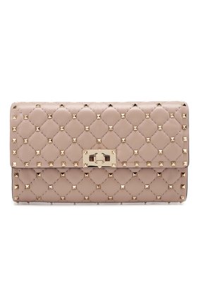 Женский клатч valentino garavani rockstud spike VALENTINO бежевого цвета по цене 103000 руб., арт. TW2B0137/NAP | Фото 1 Женский клатч valentino garavani rockstud spike VALENTINO бежевого цвета, арт. TW2B0137/NAP | Фото 1