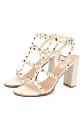 Кожаные босоножки Valentino Garavani Rockstud | Фото №1 Кожаные босоножки Valentino Garavani Rockstud | Фото №1