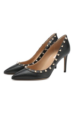 Женская кожаные туфли valentino garavani rockstud VALENTINO черного цвета по цене 52700 руб., арт. TW2S0A04/VCE | Фото 1 Женская кожаные туфли valentino garavani rockstud VALENTINO черного цвета, арт. TW2S0A04/VCE | Фото 1