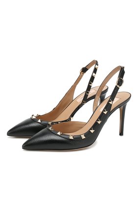 Женская кожаные туфли valentino garavani rockstud VALENTINO черного цвета по цене 52700 руб., арт. TW2S0H04/VCE | Фото 1 Женская кожаные туфли valentino garavani rockstud VALENTINO черного цвета, арт. TW2S0H04/VCE | Фото 1
