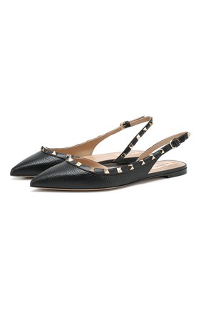 Женские кожаные балетки valentino garavani rockstud VALENTINO черного цвета по цене 42400 руб., арт. TW2S0H13/VCE | Фото 1 Женские кожаные балетки valentino garavani rockstud VALENTINO черного цвета, арт. TW2S0H13/VCE | Фото 1