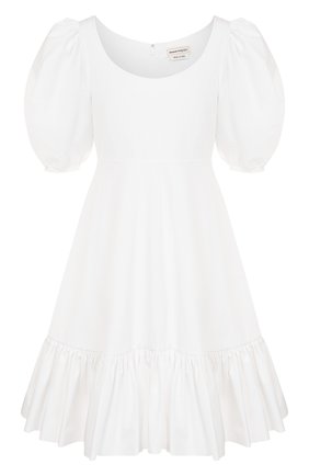 Женское хлопковое платье ALEXANDER MCQUEEN белого цвета по цене 122000 руб., арт. 610403/QAAAD | Фото 1 Женское хлопковое платье ALEXANDER MCQUEEN белого цвета, арт. 610403/QAAAD | Фото 1