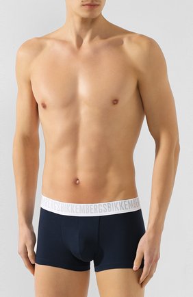 Мужские хлопковые боксеры DIRK BIKKEMBERGS темно-синего цвета по цене 3705 руб., арт. VBKT04084 | Фото 2 Мужские хлопковые боксеры DIRK BIKKEMBERGS темно-синего цвета, арт. VBKT04084 | Фото 2