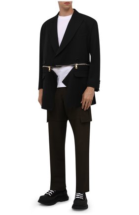 Мужские текстильные ботинки tread slick ALEXANDER MCQUEEN черного цвета по цене 48400 руб., арт. 604254/W4L32 | Фото 2 Мужские текстильные ботинки tread slick ALEXANDER MCQUEEN черного цвета, арт. 604254/W4L32 | Фото 2