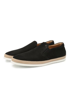 Мужские кожаные слипоны TOD’S черного цвета по цене 31300 руб., арт. XXM0TV0K9006RN | Фото 1 Мужские кожаные слипоны TOD’S черного цвета, арт. XXM0TV0K9006RN | Фото 1