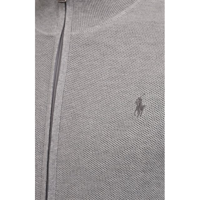 Хлопковый кардиган Polo Ralph Lauren 710775872, цвет серый, размер 46 - фото 5