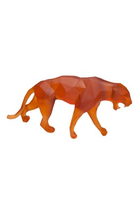 Скульптура дикая пантера DAUM оранжевого цвета, арт. 05323-3 | Фото 1 (Ограничения доставки: fragile-2)