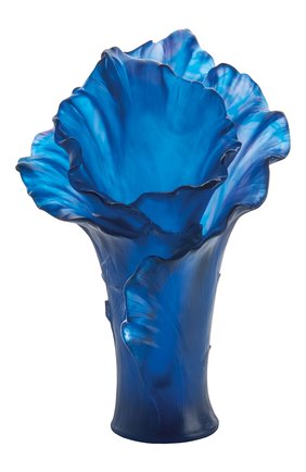 Ваза arum DAUM синего цвета, арт. 05648 | Фото 1 (Интерьер_коллекция: Arum; Ограничения доставки: fragile-2)