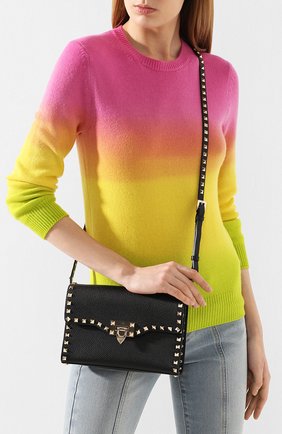 Женская сумка valentino garavani rockstud medium VALENTINO черного цвета по цене 79300 руб., арт. TW2B0181/VSF | Фото 2 Женская сумка valentino garavani rockstud medium VALENTINO черного цвета, арт. TW2B0181/VSF | Фото 2