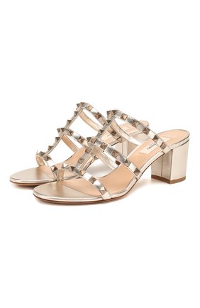 Кожаные мюли Valentino Garavani Rockstud | Фото №1 Кожаные мюли Valentino Garavani Rockstud | Фото №1