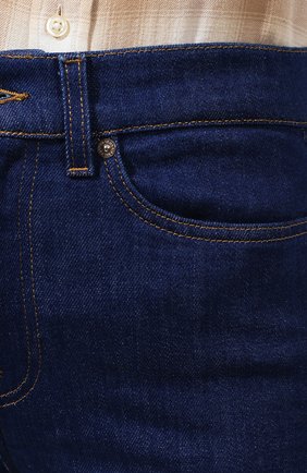Женские расклешенные джинсы 7 FOR ALL MANKIND синего цвета, арт. JSQIB120BR | Фото 5 (Длина (брюки, джинсы): Удлиненные; Кросс-КТ: Деним; Силуэт Ж (брюки и джинсы): Расклешенные; Материал внешний: Хлопок; Статус проверки: Проверена категория)