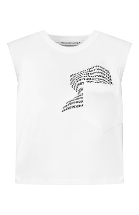 Женская хлопковая майка ALEXANDERWANG.T белого цвета по цене 16450 руб., арт. 4CC1201092 | Фото 1 Женская хлопковая майка ALEXANDERWANG.T белого цвета, арт. 4CC1201092 | Фото 1