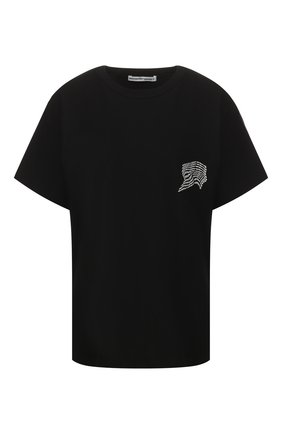 Женская хлопковая футболка ALEXANDERWANG.T черного цвета по цене 17400 руб., арт. 4CC1201091 | Фото 1 Женская хлопковая футболка ALEXANDERWANG.T черного цвета, арт. 4CC1201091 | Фото 1